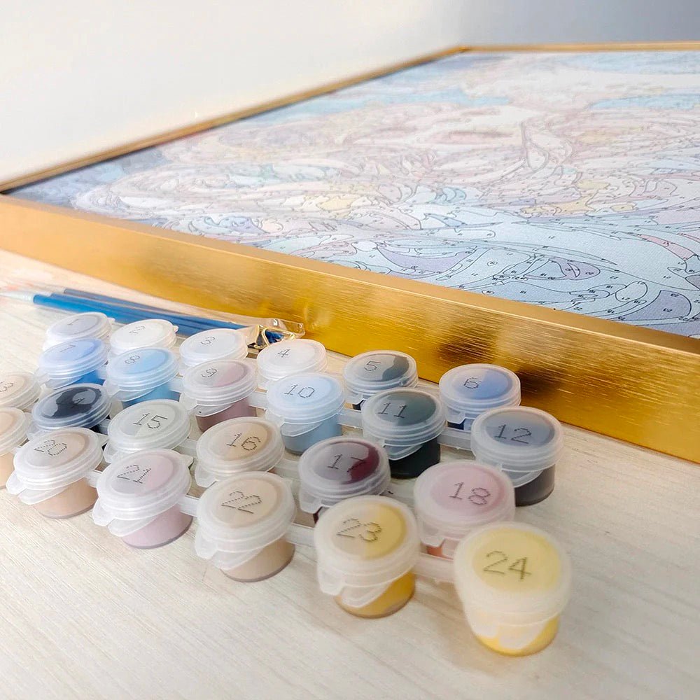 Embark on an artistic journey with Paint-by-Numbers kits featuring