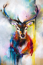 Embark on a Journey of Inner Peace with VIVA™ DIY Painting By Numbers - Abstract Deer (16"x20" / 40x50cm), A Harmonious and Soothing Art Experience. - VIVA Paint-by-Numbers