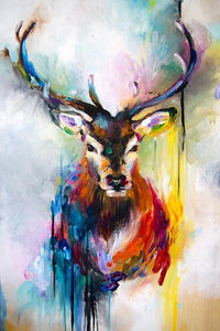 Embark on a Journey of Inner Peace with VIVA™ DIY Painting By Numbers - Abstract Deer (16"x20" / 40x50cm), A Harmonious and Soothing Art Experience. - VIVA Paint-by-Numbers