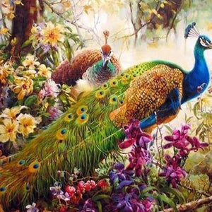 Embrace Your Inner Beauty with VIVA™ DIY Painting By Numbers - Majestic Peacock (16"x20" / 40x50cm), A Renewing and Confidence-Boosting Art Experience - VIVA Paint-by-Numbers