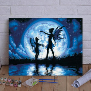 Empower Your Soul and Soothe Your Spirit with VIVA™ DIY Painting By Numbers - Fairy Ritual (16x20" / 40x50cm), A Mystical and Enriching Art Experience That Brings Inner Peace and Calmness - VIVA Paint-by-Numbers