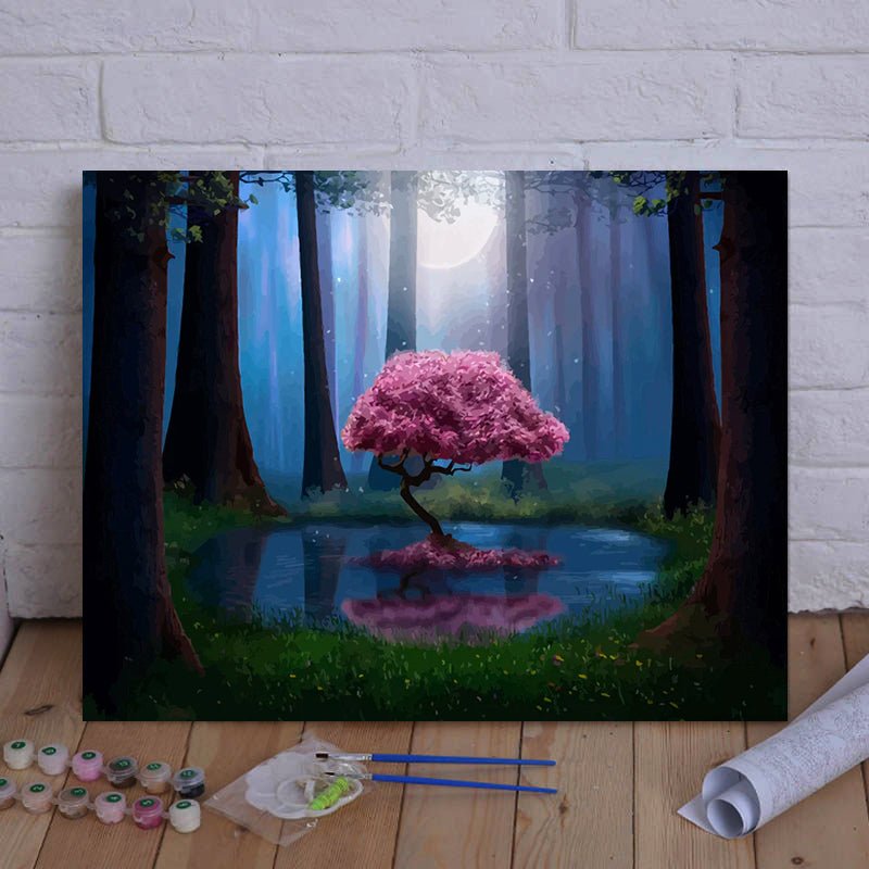 Escape Reality and Immerse Yourself in Art with VIVA™ DIY Painting By Numbers - Moonbloom (16x20" / 40x50cm) - VIVA Paint-by-Numbers