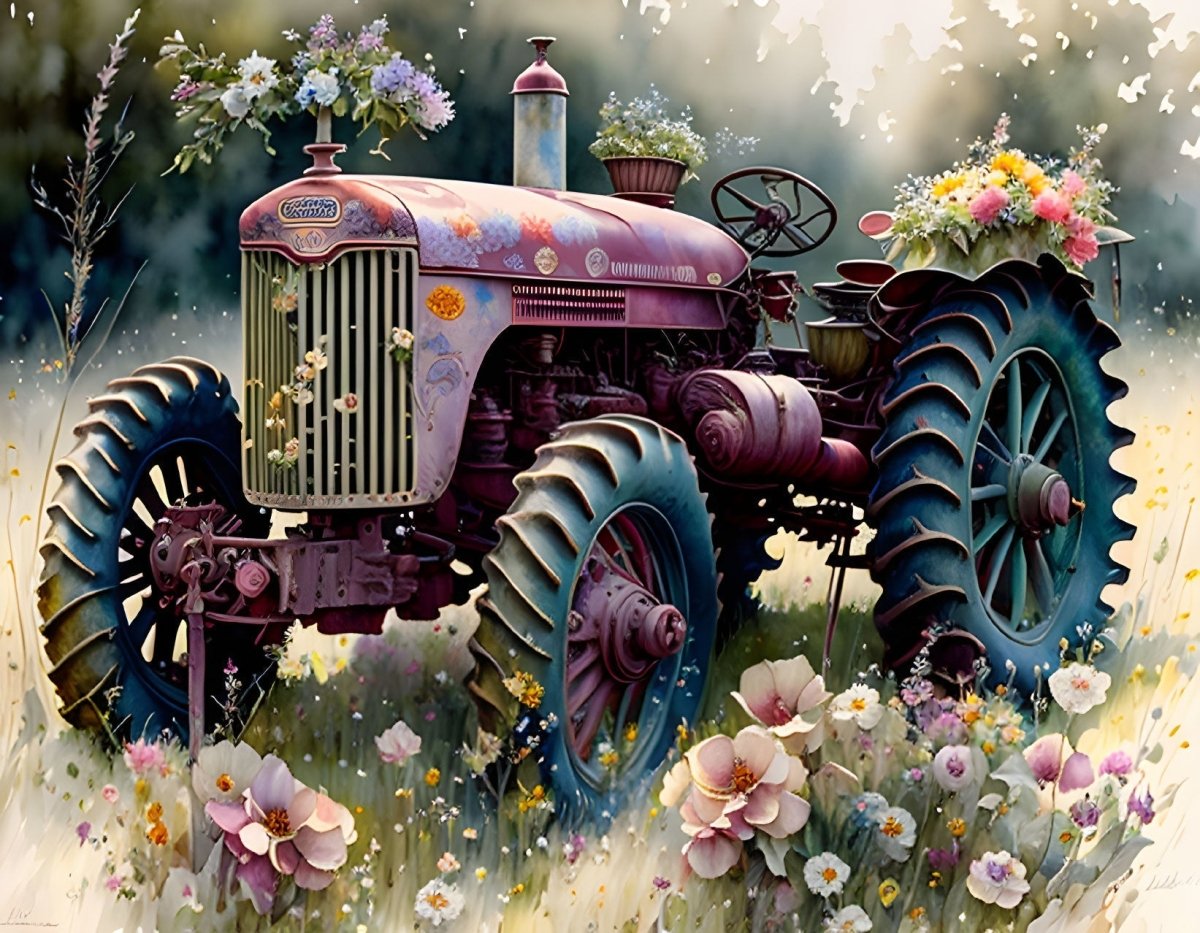 Rekindle Fond Memories & Find Inner Peace w/ the PbN - Pink Tractor – VIVA  Paint-by-Numbers