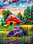Soulful Rural Escape: VIVA™ Rustic Rendezvous Collection (EXCLUSIVE) - Farmyard Fascination (16"x20"/40x50cm) - Unwind & Reconnect with Nature - VIVA Paint-by-Numbers