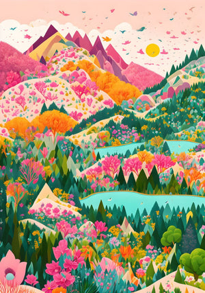 Colorful Mountains Series  Original Paint by Numbers Kit – Colourmost