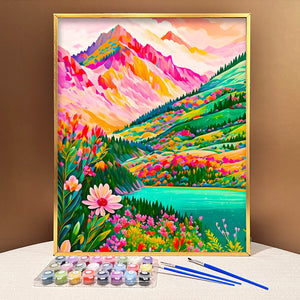 Relax & Paint with VIVA™ 'Colorful Mountain' Paint by Numbers Kit – VIVA  Paint-by-Numbers