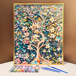 Unwind and De-stress with VIVA™ DIY Painting By Numbers (EXCLUSIVE) - Tree of Summer (16"x20"/40x50cm) - VIVA Paint-by-Numbers