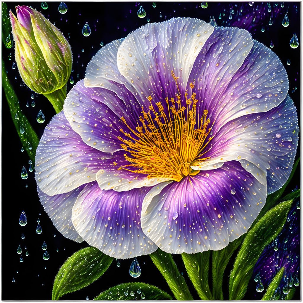 VIVA™ Dewy Lisianthus Collection (EXCLUSIVE) - Dewy Blooms (16"x16"/40x40cm) - VIVA Paint-by-Numbers