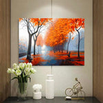 VIVA™ DIY Painting By Numbers - Autumn Street (16"x20" / 40x50cm) - VIVA Paint-by-Numbers