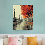 VIVA™ DIY Painting By Numbers - Autumn Street (16"x20" / 40x50cm) - VIVA Paint-by-Numbers