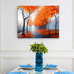 VIVA™ DIY Painting By Numbers - Autumn Street (16"x20" / 40x50cm) - VIVA Paint-by-Numbers