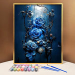 VIVA™ DIY Painting By Numbers - Blue rose (16"x20" / 40x50cm) - VIVA Paint-by-Numbers