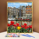 VIVA™ DIY Painting By Numbers - Charming tulips (16"x20" / 40x50cm) - VIVA Paint-by-Numbers