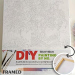 VIVA™ DIY Painting By Numbers - Cherry Blossoms Road (16"x20" / 40x50cm) - VIVA Paint-by-Numbers