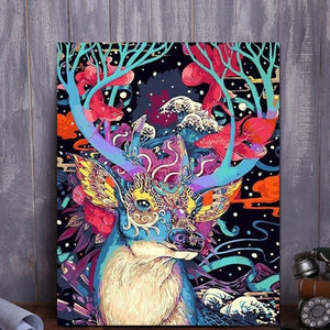 VIVA™ DIY Painting By Numbers - Christmas Deer (16"x20" / 40x50cm) - VIVA Paint-by-Numbers