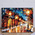 VIVA™ DIY Painting By Numbers - City Street (16"x20" / 40x50cm) - VIVA Paint-by-Numbers