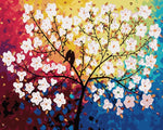 VIVA™ DIY Painting By Numbers - Colorful Tree With Birds(16"x20" / 40x50cm) - VIVA Paint-by-Numbers