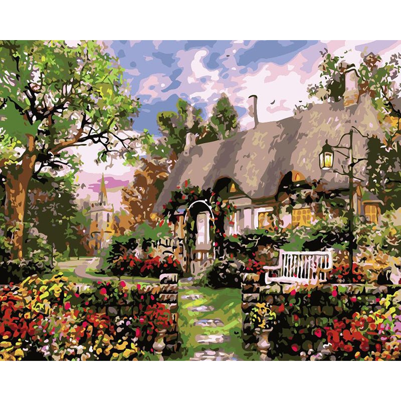 VIVA™ DIY Painting By Numbers - Cottage(16"x20" / 40x50cm) - VIVA Paint-by-Numbers