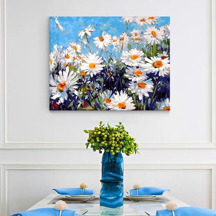 VIVA™ DIY Painting By Numbers - Daisies (16"x20" / 40x50cm) - VIVA Paint-by-Numbers