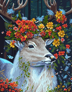 VIVA™ DIY Painting By Numbers - Deer in flowers (16x20 / 40x50cm) – VIVA  Paint-by-Numbers
