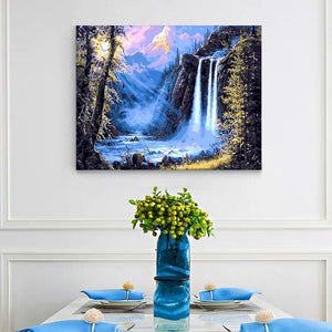 VIVA™ DIY Painting By Numbers - Fairyland Waterfall (16"x20" / 40x50cm) - VIVA Paint-by-Numbers