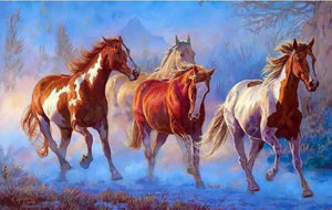 VIVA™ DIY Painting By Numbers - Horses (16"x20" / 40x50cm) - VIVA Paint-by-Numbers