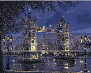 VIVA™ DIY Painting By Numbers - London Tower Bridge (16"x20" / 40x50cm) - VIVA Paint-by-Numbers