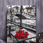 VIVA™ DIY Painting By Numbers - Red Roses (16"x20" / 40x50cm) - VIVA Paint-by-Numbers