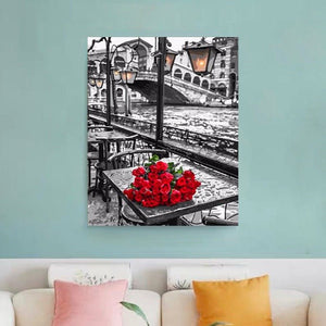 VIVA™ DIY Painting By Numbers - Red Roses (16"x20" / 40x50cm) - VIVA Paint-by-Numbers