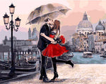 VIVA™ DIY Painting By Numbers - Romantic Kiss/lovers (16"x20" / 40x50cm) - VIVA Paint-by-Numbers