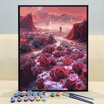 VIVA™ DIY Painting By Numbers - Rose in the canyon (16"x20" / 40x50cm) - VIVA Paint-by-Numbers