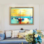 VIVA™ DIY Painting By Numbers - Sailing Boat (16"x20" / 40x50cm) - VIVA Paint-by-Numbers