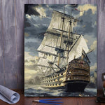 VIVA™ DIY Painting By Numbers - Sailing Boat (16"x20" / 40x50cm) - VIVA Paint-by-Numbers