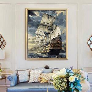 VIVA™ DIY Painting By Numbers - Sailing Boat (16"x20" / 40x50cm) - VIVA Paint-by-Numbers