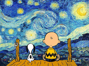 VIVA™ DIY Painting By Numbers - Snoopy and Charlie Brown(16"x20" / 40x50cm) - VIVA Paint-by-Numbers