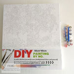 VIVA™ DIY Painting By Numbers - Snow Leopard (16"x20" / 40x50cm) - VIVA Paint-by-Numbers