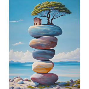 VIVA™ DIY Painting By Numbers - Stone Balancing (16"x20"/40x50cm) - VIVA Paint-by-Numbers
