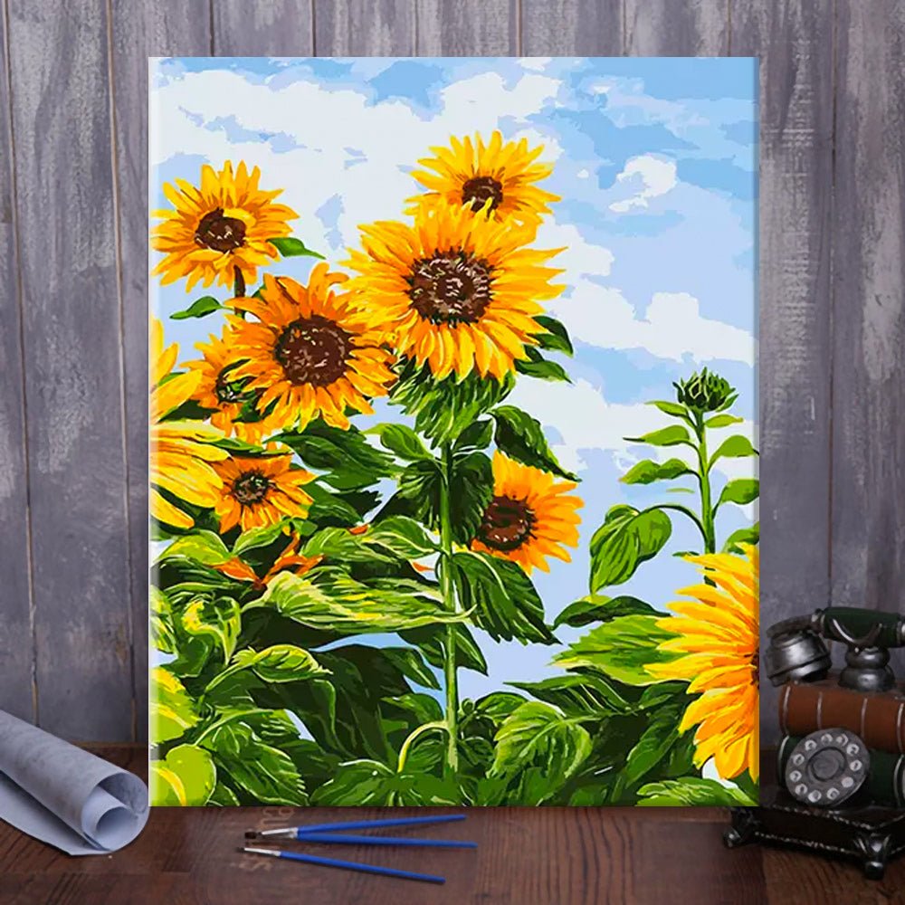 VIVA™ DIY Painting By Numbers - Sunflowers (16"x20" / 40x50cm) - VIVA Paint-by-Numbers