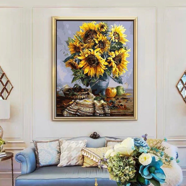 Sunflowers Still Life - Paint by Numbers Kit – I Love DIY Art