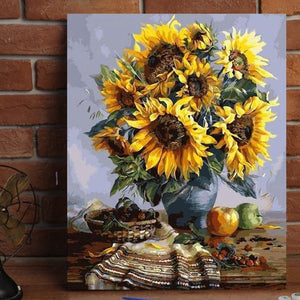 VIVA™ DIY Painting By Numbers - SunFlowers (16"x20" / 40x50cm) - VIVA Paint-by-Numbers
