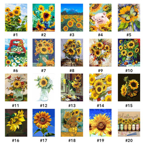 VIVA™ DIY Painting By Numbers - Sunflowers (16"x20" / 40x50cm) - VIVA Paint-by-Numbers