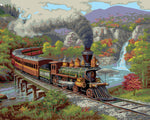 VIVA™ DIY Painting By Numbers - Train (16"x20" / 40x50cm) - VIVA Paint-by-Numbers