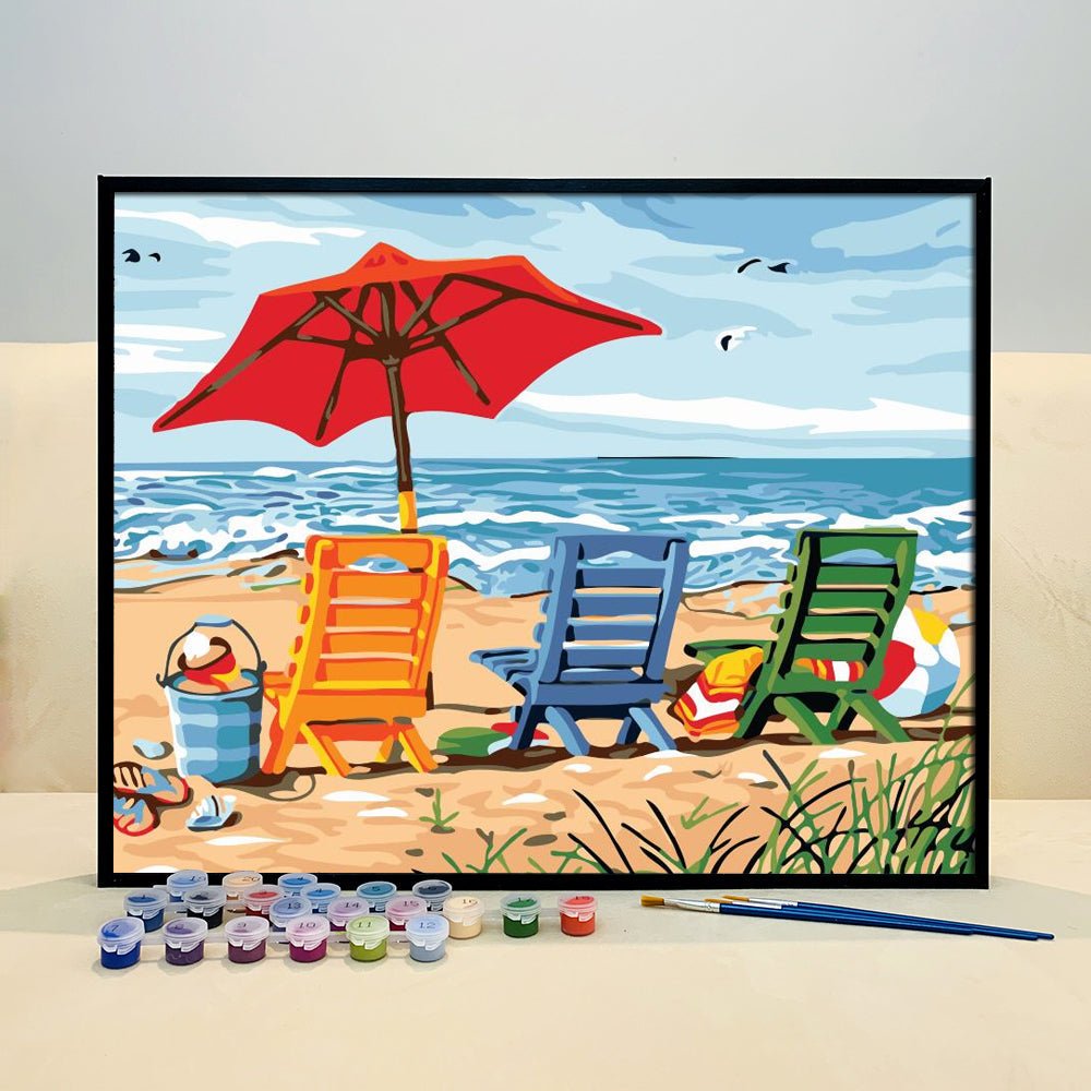 VIVA™ DIY Painting By Numbers - Vacation (16"x20" / 40x50cm) - VIVA Paint-by-Numbers