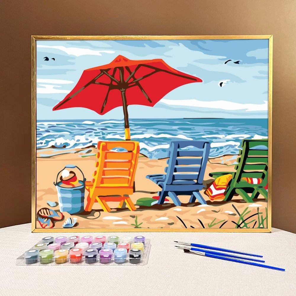 VIVA™ DIY Painting By Numbers - Vacation (16"x20" / 40x50cm) - VIVA Paint-by-Numbers