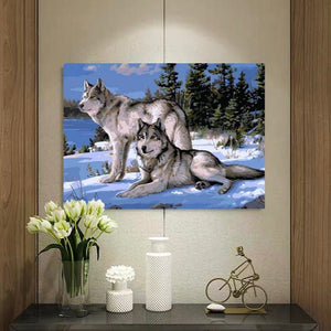VIVA™ DIY Painting By Numbers - Wolf (16"x20" / 40x50cm) - VIVA Paint-by-Numbers