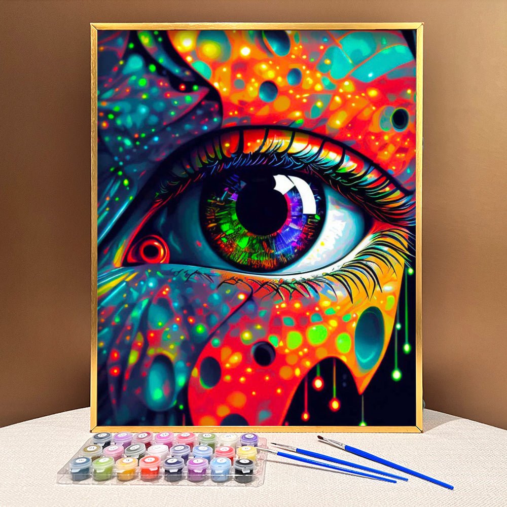 VIVA™ Mystical Eyes Collection (EXCLUSIVE) - Neon Mysticism (16"x20") - VIVA Paint-by-Numbers