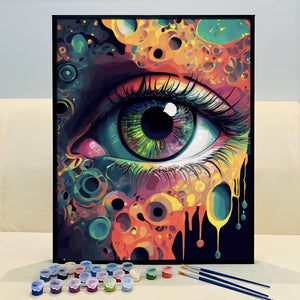 VIVA™ Mystical Eyes Collection (EXCLUSIVE) - Retro Futuristic Eye (16"x20") - VIVA Paint-by-Numbers