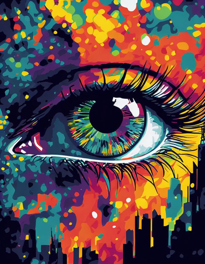 VIVA™ Mystical Eyes Collection (EXCLUSIVE) - Urban Gaze (16"x20") - VIVA Paint-by-Numbers