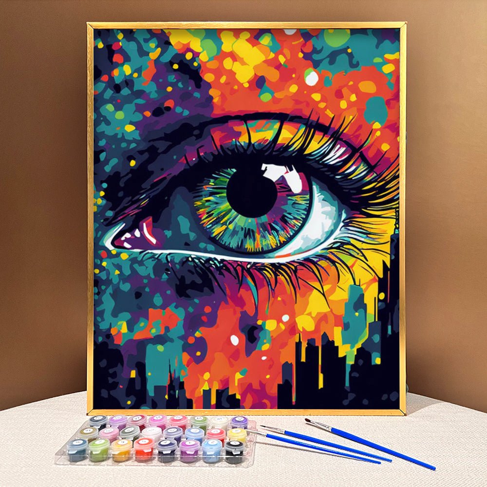 VIVA™ Mystical Eyes Collection (EXCLUSIVE) - Urban Gaze (16"x20") - VIVA Paint-by-Numbers