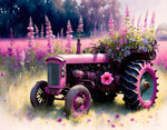 VIVA™ Pink Tractors Collection (EXCLUSIVE) - Countryside Cruiser (16"x20"/40x50cm) - VIVA Paint-by-Numbers